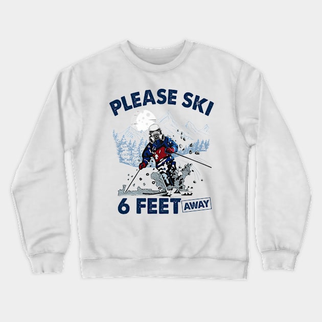 Please Ski Crewneck Sweatshirt by arlenawyron42770